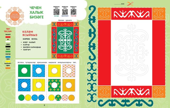 Россия халыклары бизәкләре: чечен орнаменты