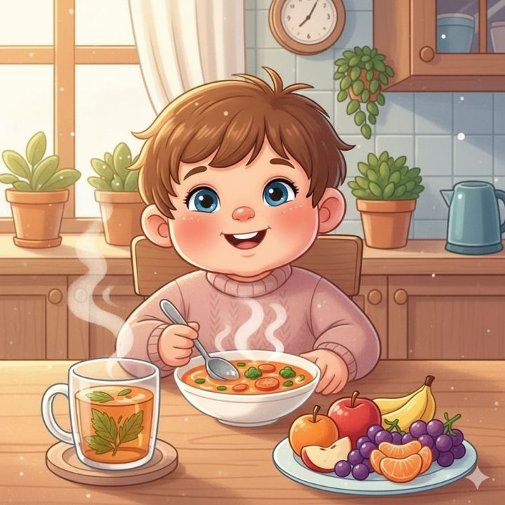Дөрес туклану һәм җылы эчемлекләр